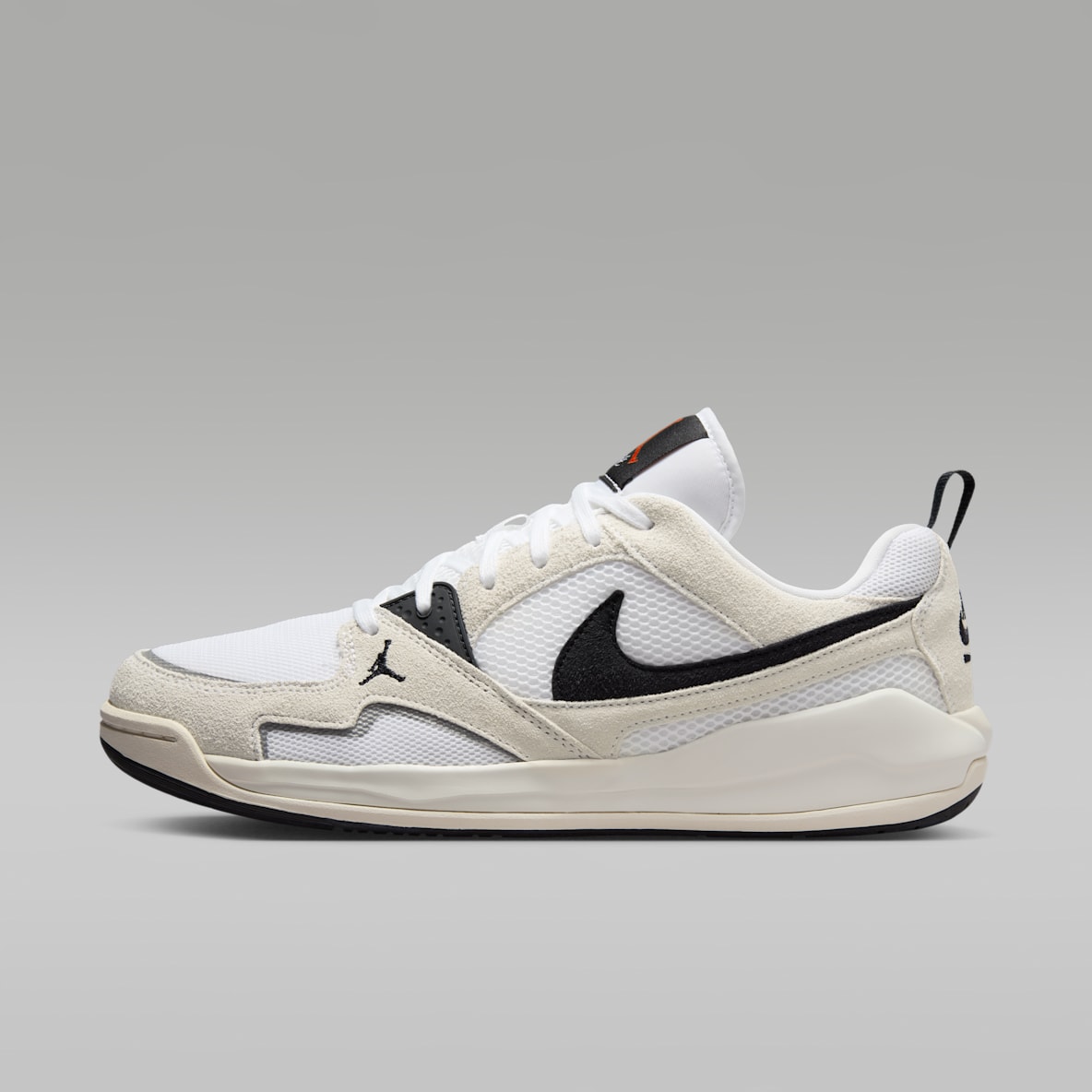 Jordan White Low Top Shoes. Nike IN